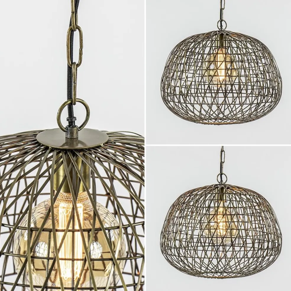 Discount Straluma Landelijke hanglamp Alwina antiek brons L&L