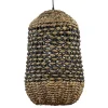 Best Straluma Landelijke hanglamp Tripoli rotan met zwart
