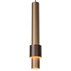 Store Straluma Landelijke 5-lichts LED hanglamp cilinders bruin