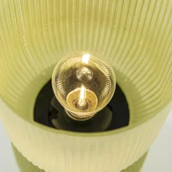 Flash Sale Straluma Landelijke Light and Living tafellamp olijfgroen op batterijen Phoebe