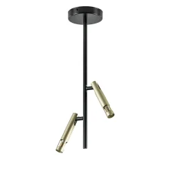 Cheap Straluma Landelijke plafondlamp zwart met goud G9