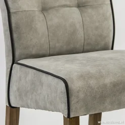 Best Straluma Landelijke stoel grijs met zwarte bies