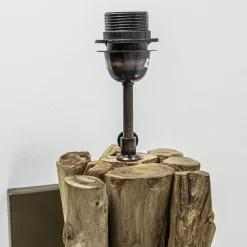 Fashion Straluma Landelijke wandlamp Bluma hout exclusief kap