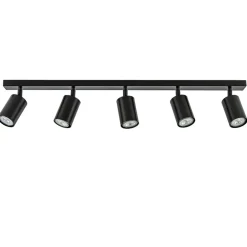 Discount Straluma Langwerpige GU10 5-lichts opbouwspot mat zwart