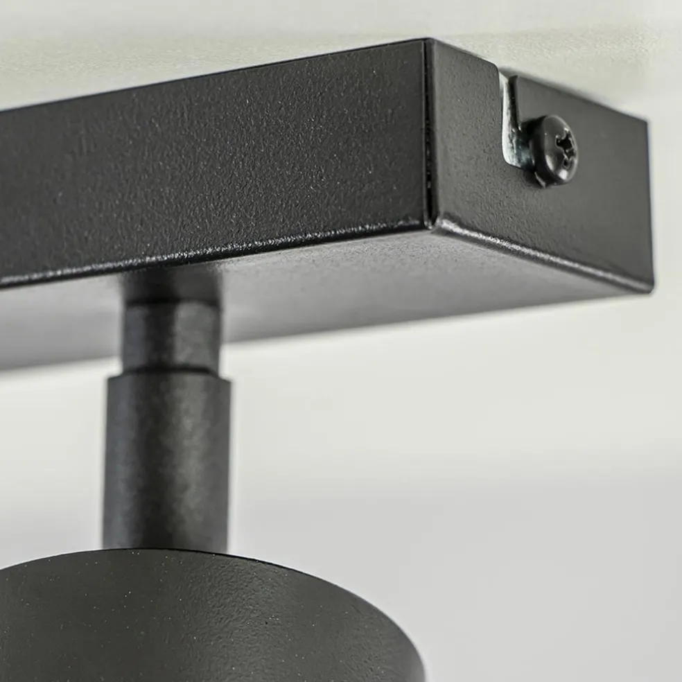 Discount Straluma Langwerpige GU10 5-lichts opbouwspot mat zwart