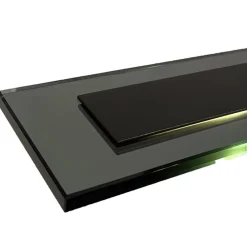 Clearance Straluma Langwerpige LED hanglamp zwart met smoke glas 170 cm