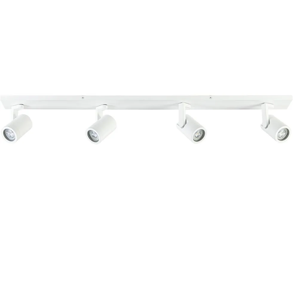 Sale Straluma Langwerpige 4-lichts opbouwspot mat wit GU10