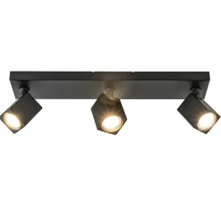 Clearance Straluma Langwerpige opbouwspot 3-lichts balk zwart