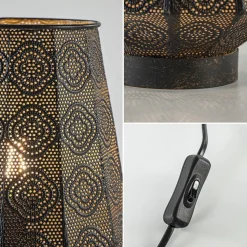 Clearance Straluma Lantaarn tafellamp donker bruin oriental