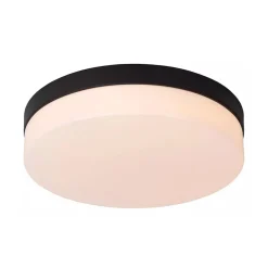 Fashion Straluma LED badkamerplafondlamp zwart met bewegingssensor