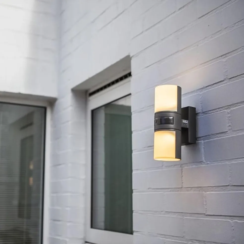 Clearance Straluma LED buitenlamp cilinder draaibaar inclusief bewegingssensor