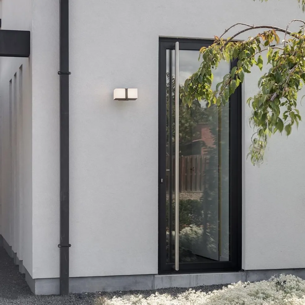 Store Straluma LED buitenlamp dubbele kubus draaibaar grijs IP54