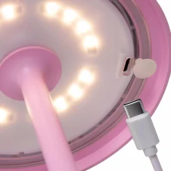Fashion Straluma LED buitenlamp op batterij roze IP54