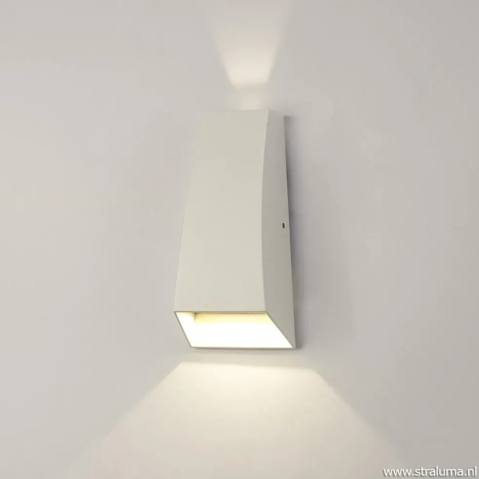 Store Straluma LED buitenlamp up+down wit aluminium IP54
