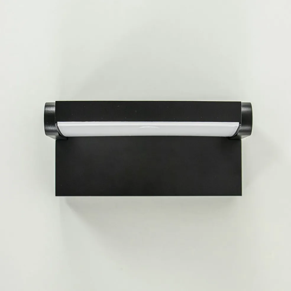 Hot Straluma LED buitenlamp zwart met draaibare kap