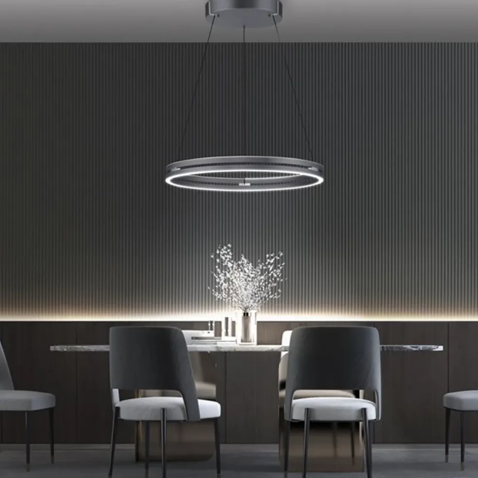 Online Straluma LED hanglamp grijs met E-Lift functie