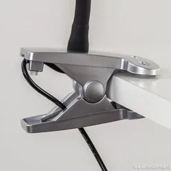 Online Straluma LED klemlamp/klemspot zwart met zilver