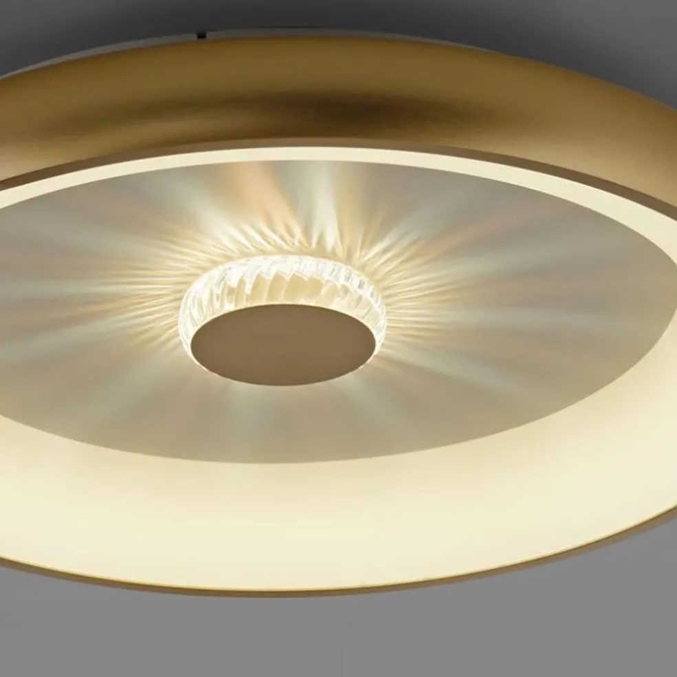 Best Sale Straluma LED plafondlamp goud met kristaleffect