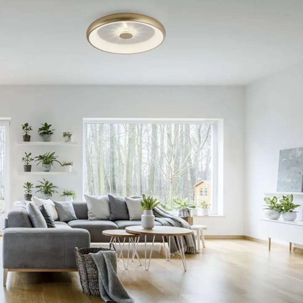 Best Sale Straluma LED plafondlamp goud met kristaleffect