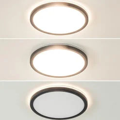 Flash Sale Straluma LED plafondlamp met 3 licht opties zwart rond