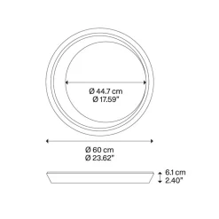 Shop Straluma LED plafondlamp Tidal mat zwart