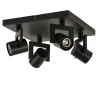 Clearance Straluma LED plafondspot vierkant mat zwart