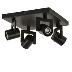 Clearance Straluma LED plafondspot vierkant mat zwart
