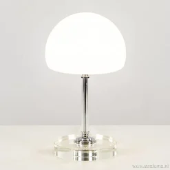 Shop Straluma LED tafellamp chroom/opaal glas dimbaar