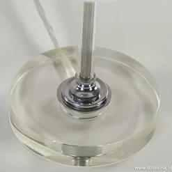 Shop Straluma LED tafellamp chroom/opaal glas dimbaar