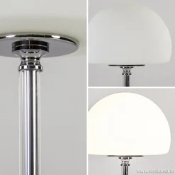Shop Straluma LED tafellamp chroom/opaal glas dimbaar