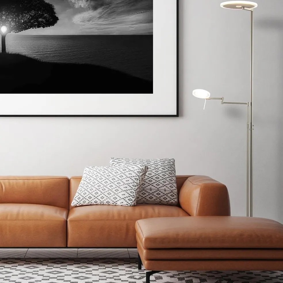 Flash Sale Straluma LED vloerlamp staal met uplighter en helder glas