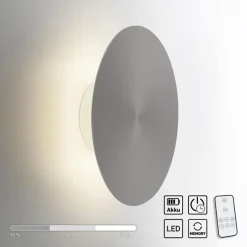 Discount Straluma LED wandlamp op accu grijs dmbaar