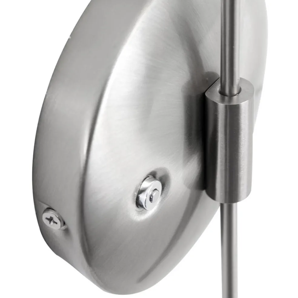 New Straluma LED wandlamp staal met glas inclusief snoer