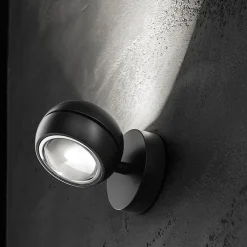 Discount Straluma LED wandlamp up+down Nautilus Mini zwart verstelbaar