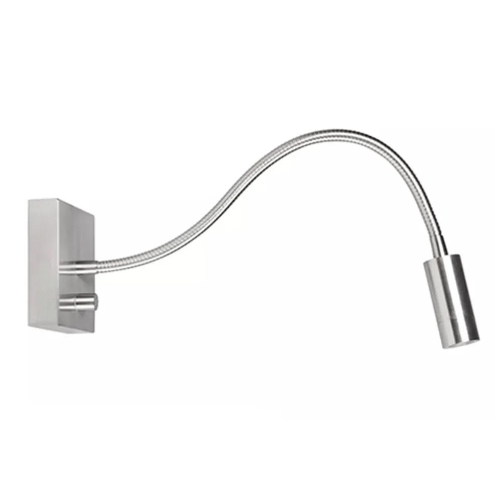 Discount Straluma LED wandlamp/bedlamp flexibel staal