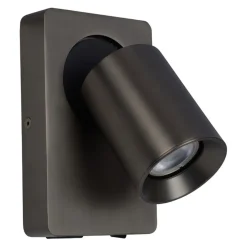 Sale Straluma LED wandspot zwart staal met USB aansluiting