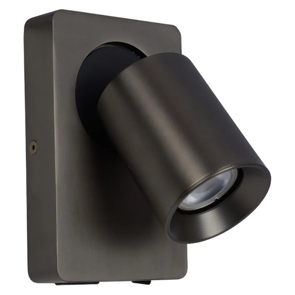 Sale Straluma LED wandspot zwart staal met USB aansluiting
