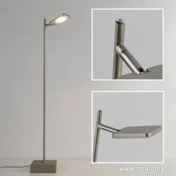 Flash Sale Straluma Leeslamp Block nikkel met pushdimmer