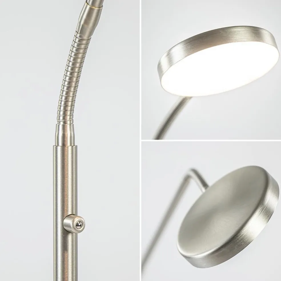 Outlet Straluma Leeslamp Denia Flex nikkel dim-to-warm