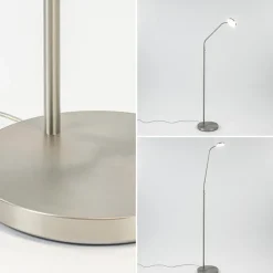 Outlet Straluma Leeslamp Denia Flex nikkel dim-to-warm