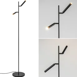 Cheap Straluma Leeslamp Flute 2l zwart dim-to-warm