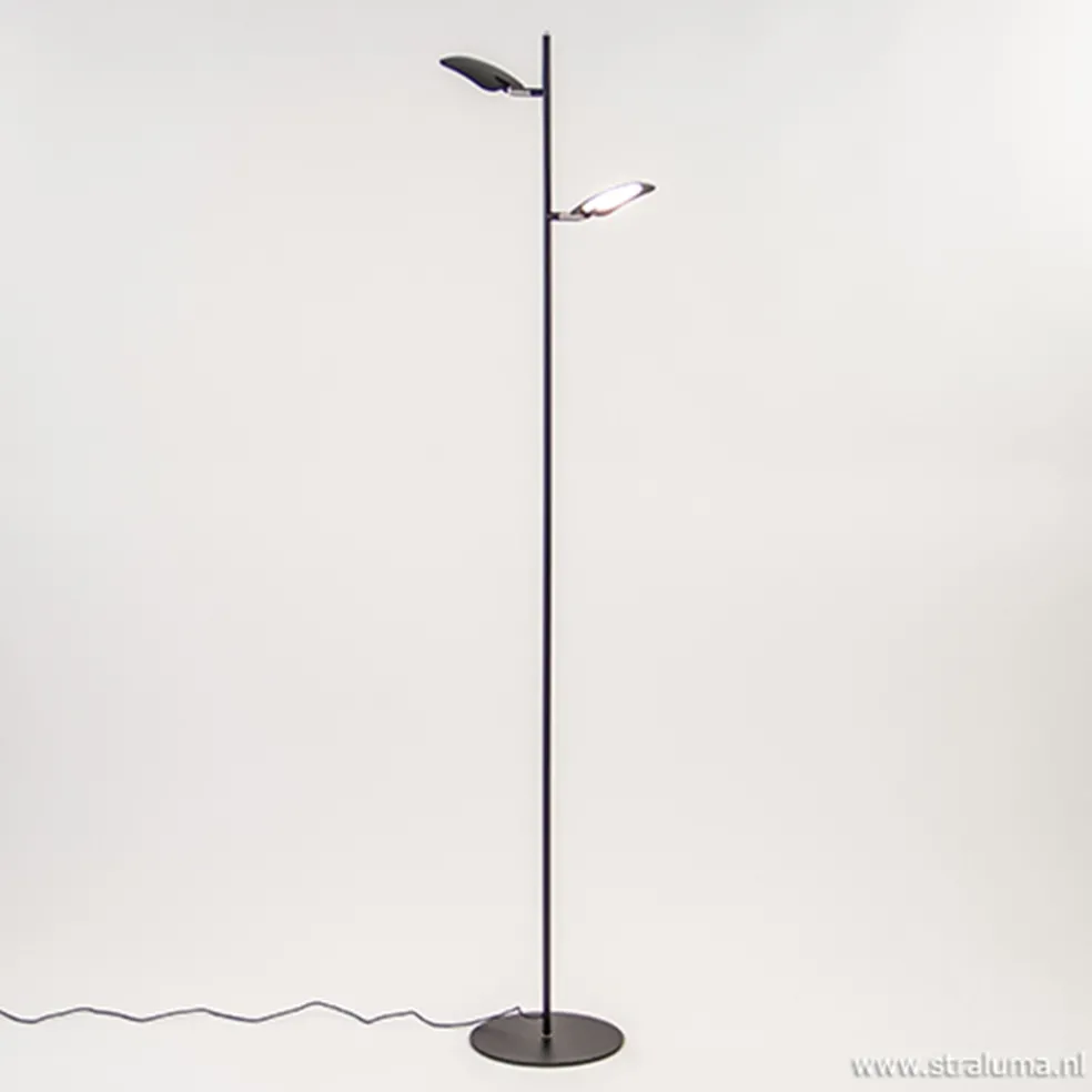 Discount Straluma Leeslamp Raggio 2L zwart 3-step dim
