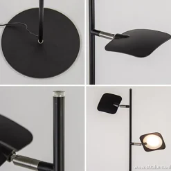 Discount Straluma Leeslamp Raggio 2L zwart 3-step dim
