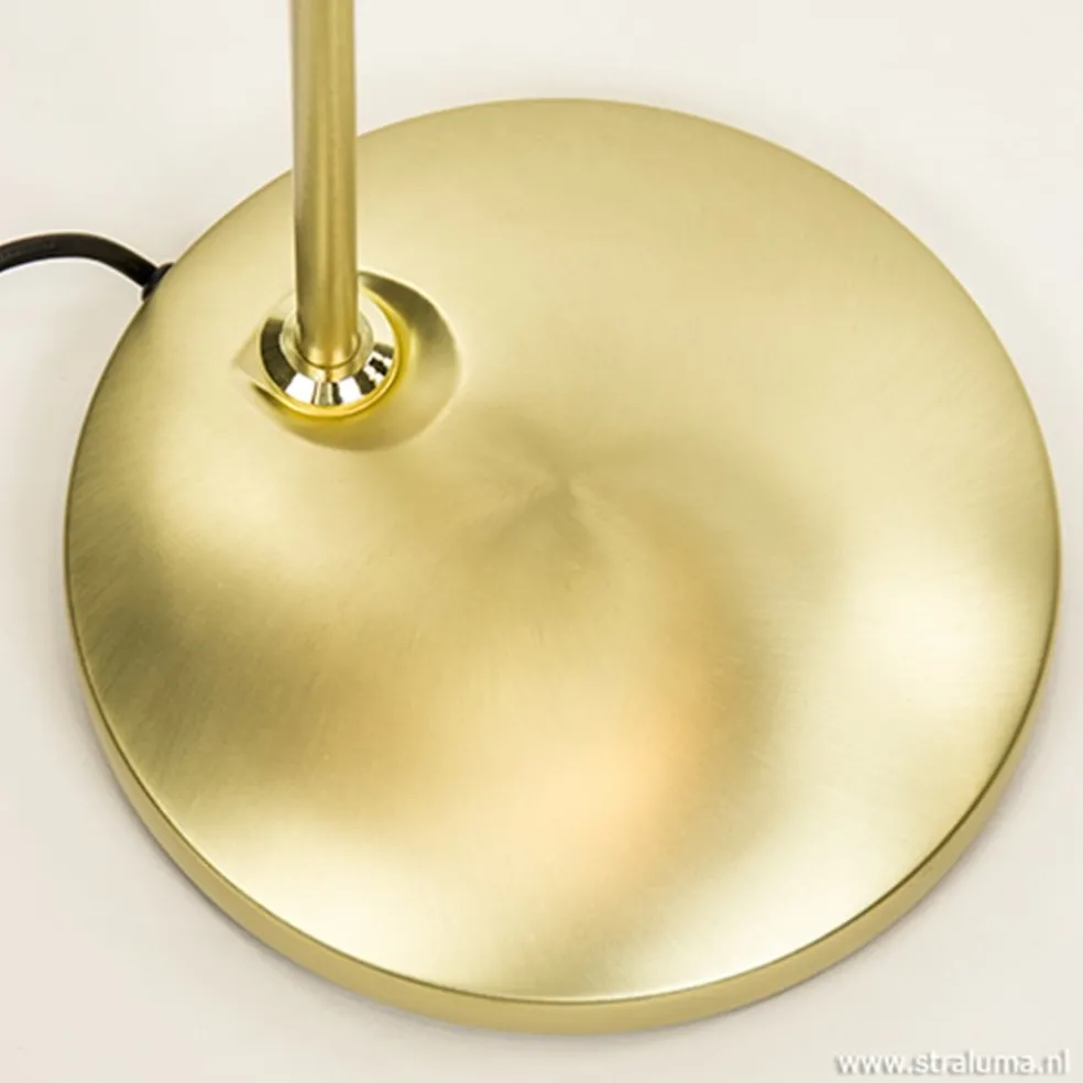 Hot Straluma Leeslamp-vloerlamp LED messing dimbaar