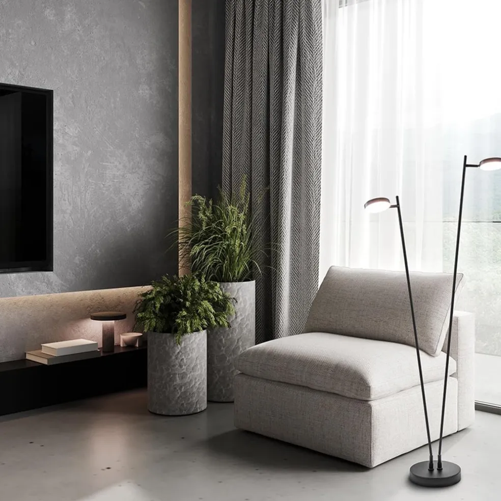 Shop Straluma 2-Lichts design vloerlamp LED op batterij dimbaar
