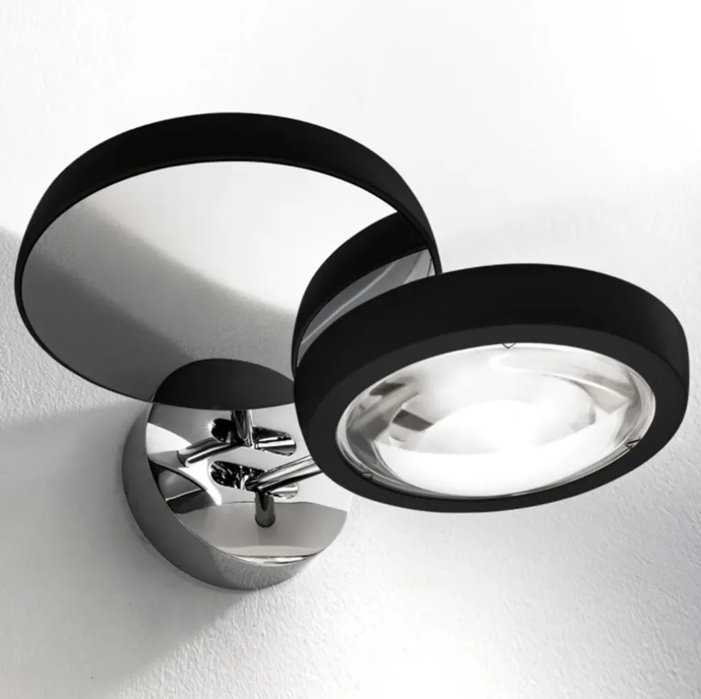Sale Straluma 2-Lichts design wandlamp Nautilus zwart/chroom