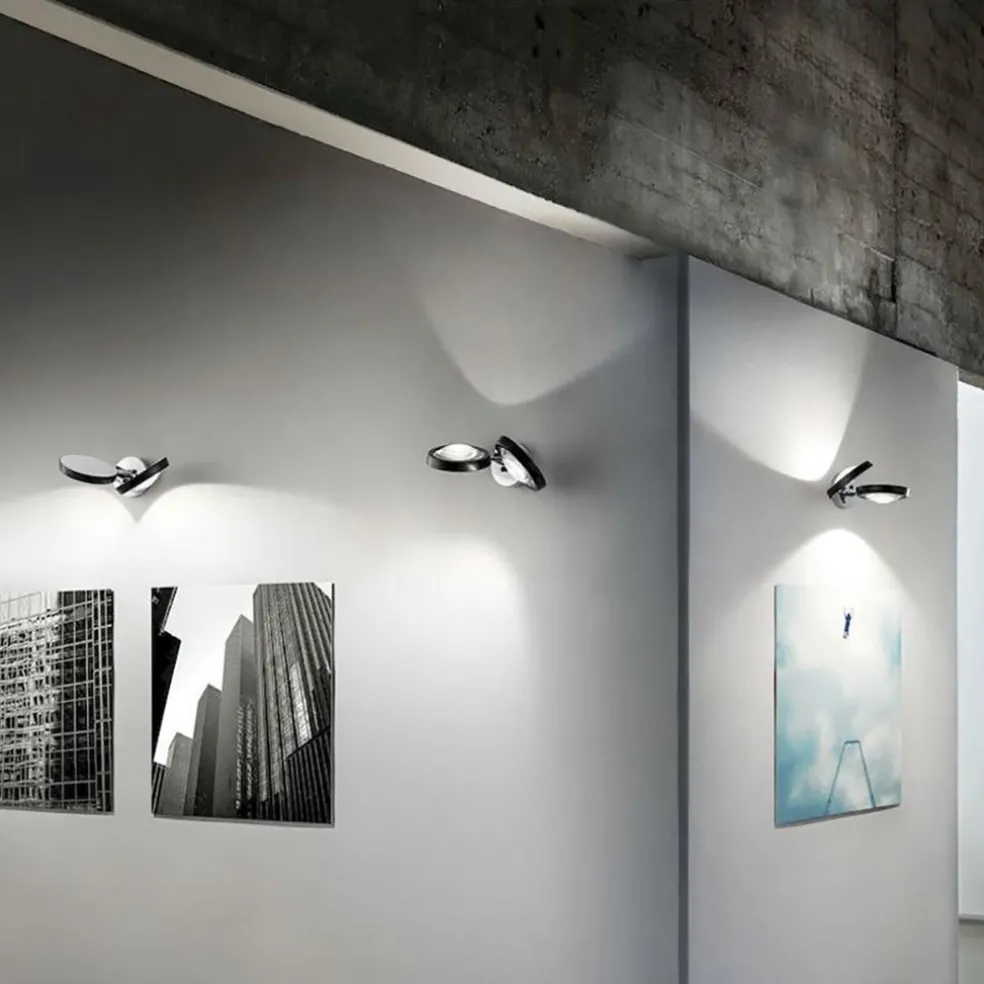 Sale Straluma 2-Lichts design wandlamp Nautilus zwart/chroom