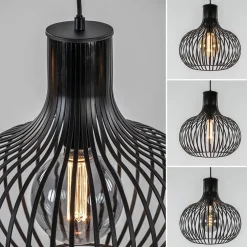 Flash Sale Straluma 3-Lichts eettafelhanglamp onion mat zwart