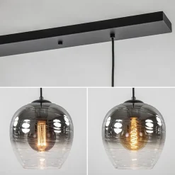 Flash Sale Straluma 3-Lichts eettafelhanglamp smoke/helder glas