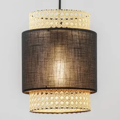Outlet Straluma 3-Lichts eettafelhanglamp webbing met zwart